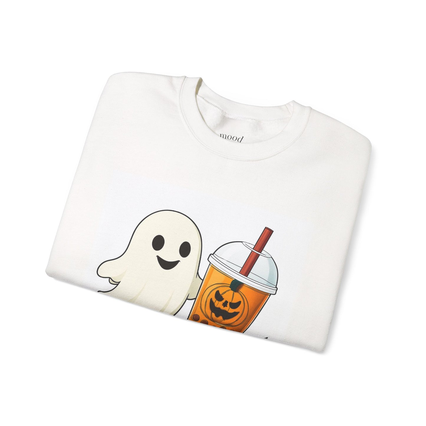 Spooky & Spicy Ghost Sweatshirt, Fall Fashion, Halloween Gift, Cozy Crewneck, Yummy Recipe on back