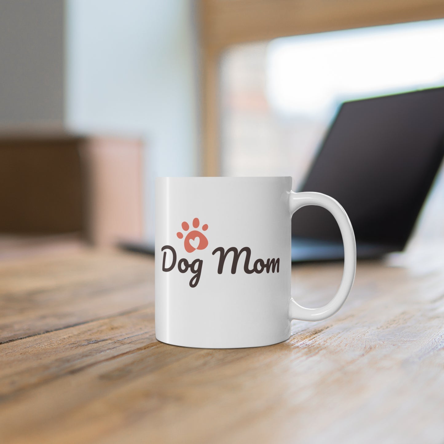 Dog Mom Mug - 11oz Ceramic Coffee Cup for Pet Lovers, Gift for Dog Moms, Cute Dog Lover's Mug, Animal Lover Gifts, Funny Pet Mug