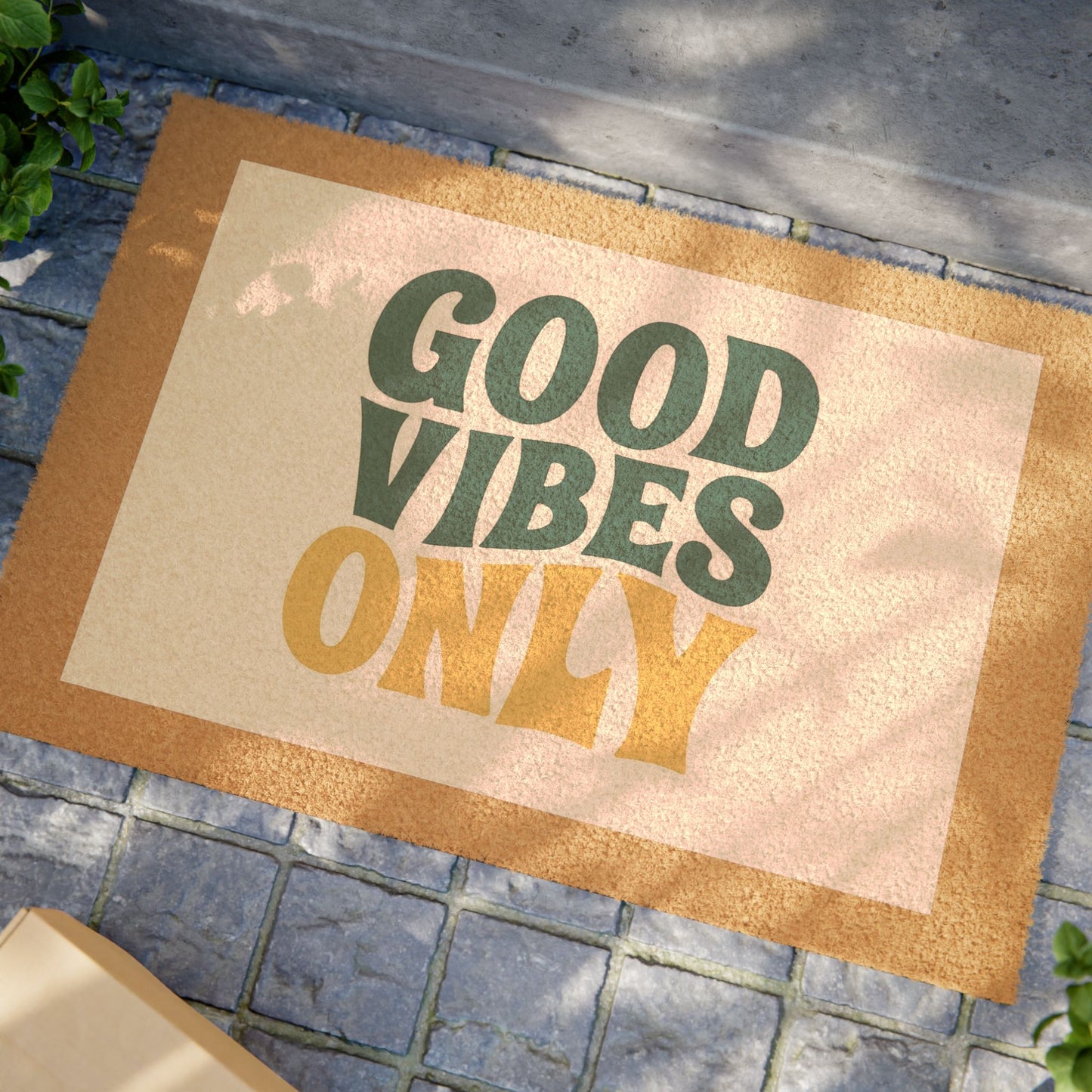 Good Vibes Only Doormat | Welcome Mat, Home Decor, Housewarming Gift, Entry Rug, Positive Vibes Greeting