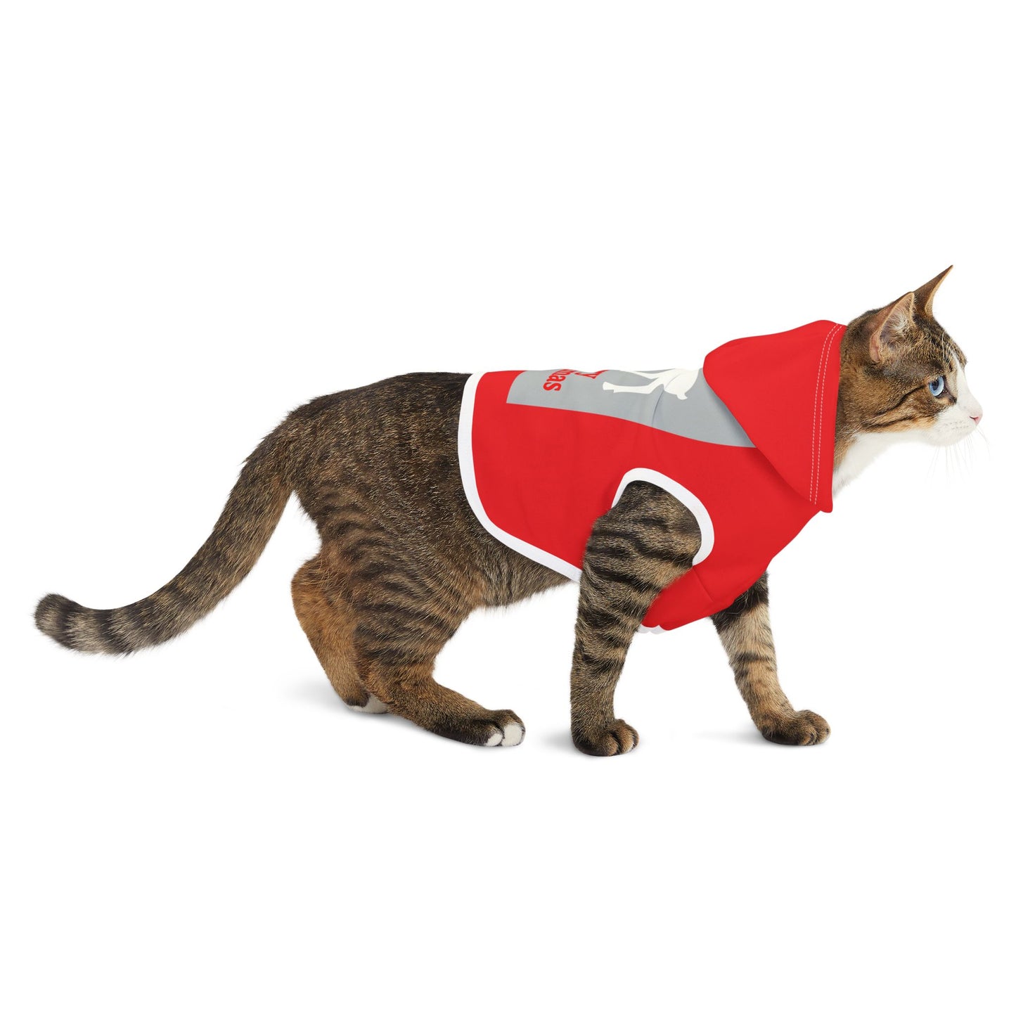 Merry Christmas Pet Hoodie, Holiday Dog Outfit, Festive Cat Clothes, Santa Paws Apparel, Winter Pet Fashion