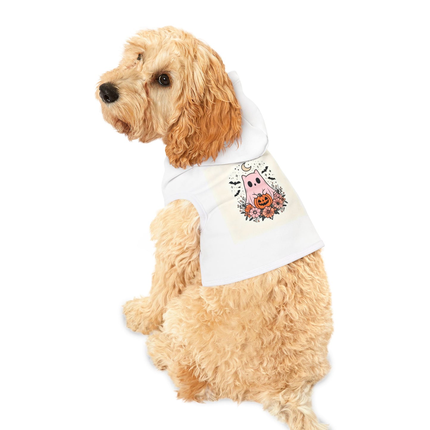 Cute Halloween Pet Hoodie with Pumpkin Design, Cozy Pet Costume, Dog Sweater, Cat Outfit, Pet Apparel, Holiday Wear