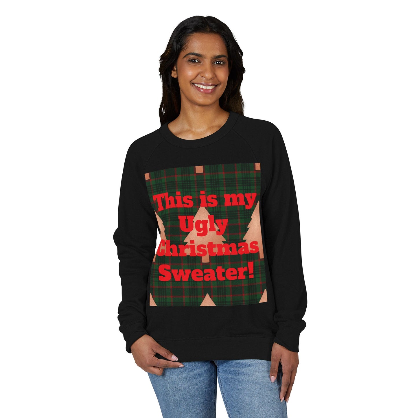 Ugly Christmas Sweater Crewneck, Holiday Sweatshirt, Christmas Gift for Him or Her, Fun Winter Apparel, Cozy Casual Wear