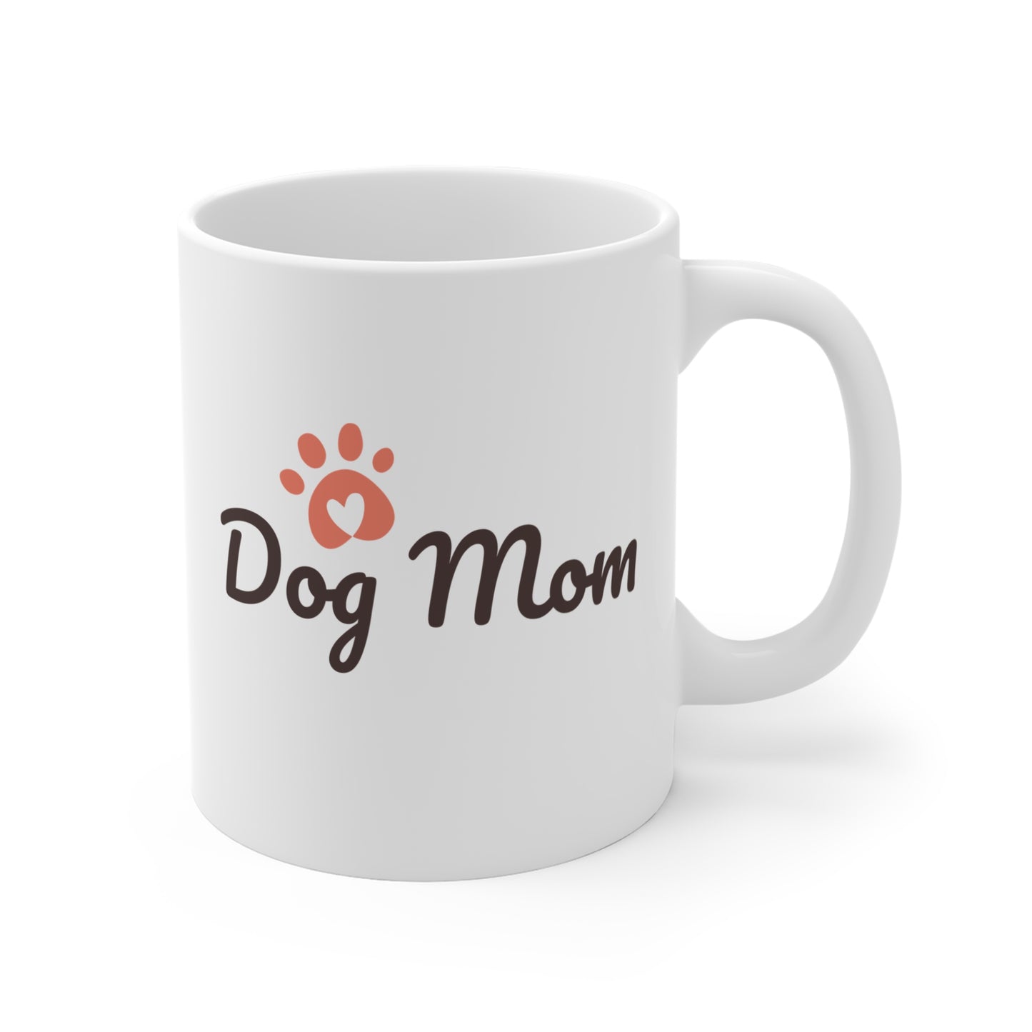 Dog Mom Mug - 11oz Ceramic Coffee Cup for Pet Lovers, Gift for Dog Moms, Cute Dog Lover's Mug, Animal Lover Gifts, Funny Pet Mug