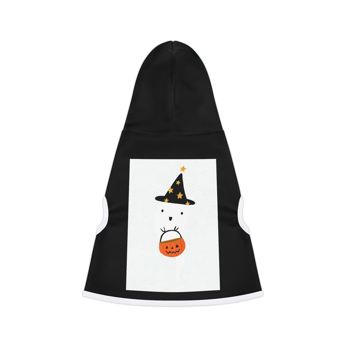 Cute Halloween Pet Hoodie, Cozy Dog Sweater, Trick or Treat Outfit, Spooky Pet Apparel, Ghostly Costume for Pets