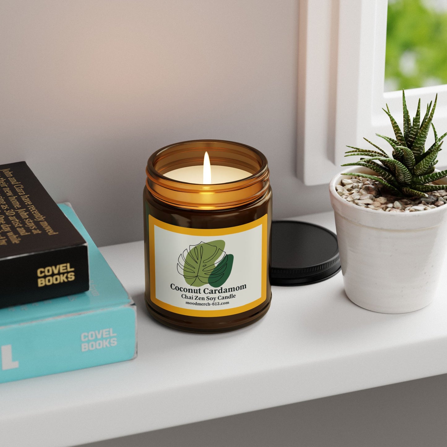 Coconut Cardamom Zen Soy Candle, Relaxing Home Decor, Self-Care Gift, Aromatherapy Candles, Soothing, Natural Fragrance