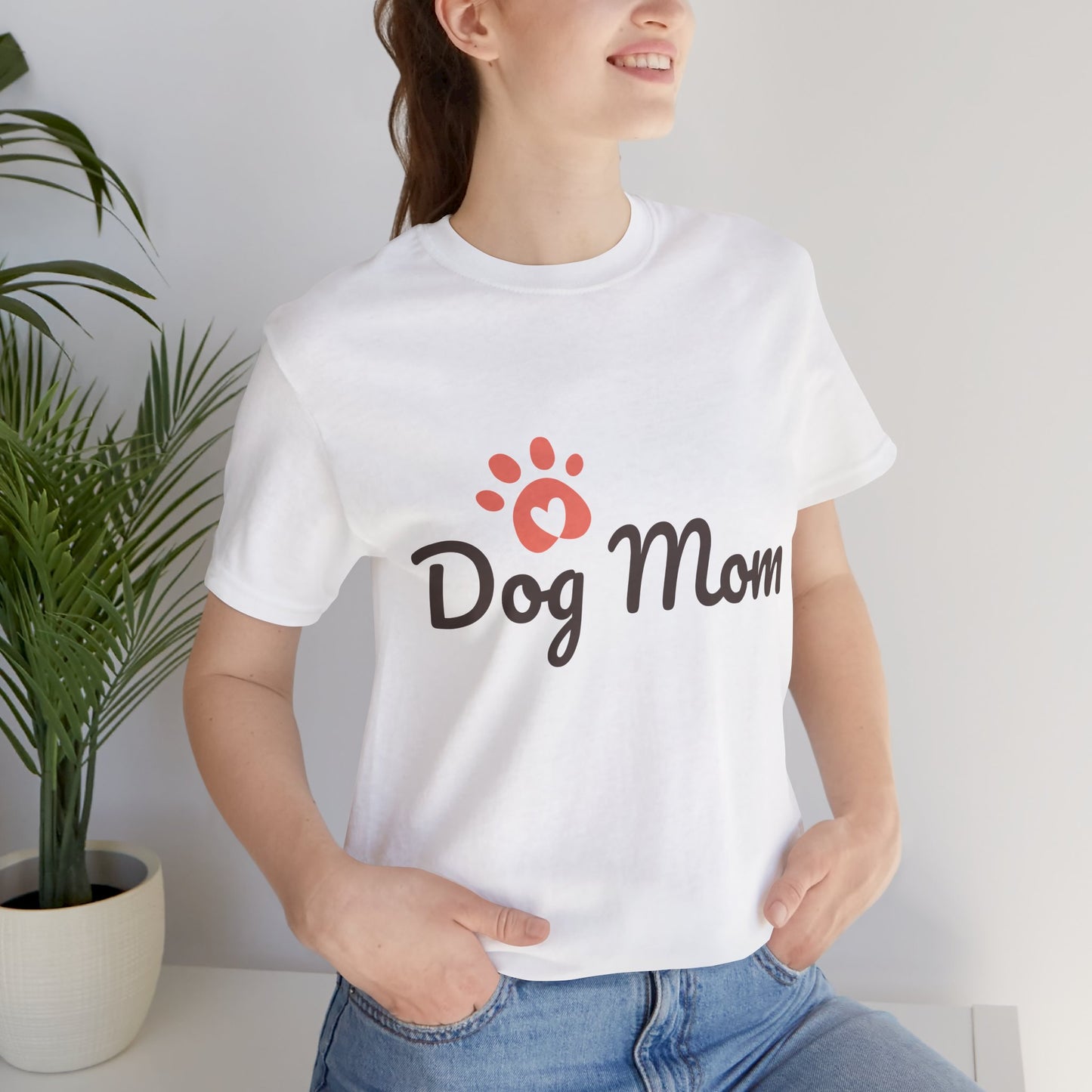 Dog Mom T-Shirt, Perfect Gift for Dog Lovers, Casual Wear, Pet Parent Shirt, Gift for Mother's Day, Dog Themed Tee