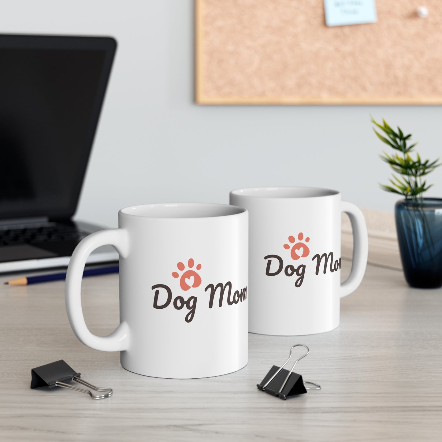 Dog Mom Mug - 11oz Ceramic Coffee Cup for Pet Lovers, Gift for Dog Moms, Cute Dog Lover's Mug, Animal Lover Gifts, Funny Pet Mug