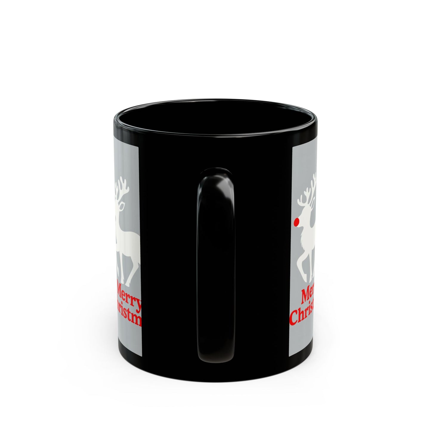 Merry Christmas Reindeer Mug, Holiday Gift, Coffee Cup, Christmas Decor, Festive Ceramic Mug
