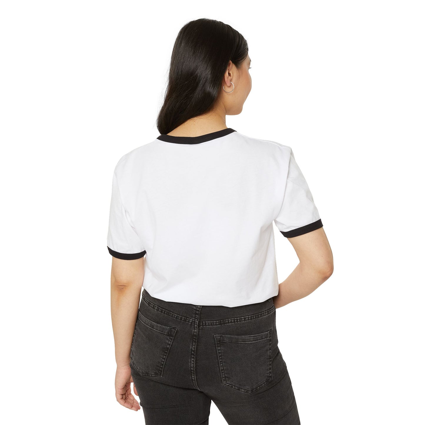Can't Stop Won't Stop Cotton Ringer T-Shirt: Motivational Tee for Everyday Wear, Gift for Friends, Statement Shirt, Casual Style.