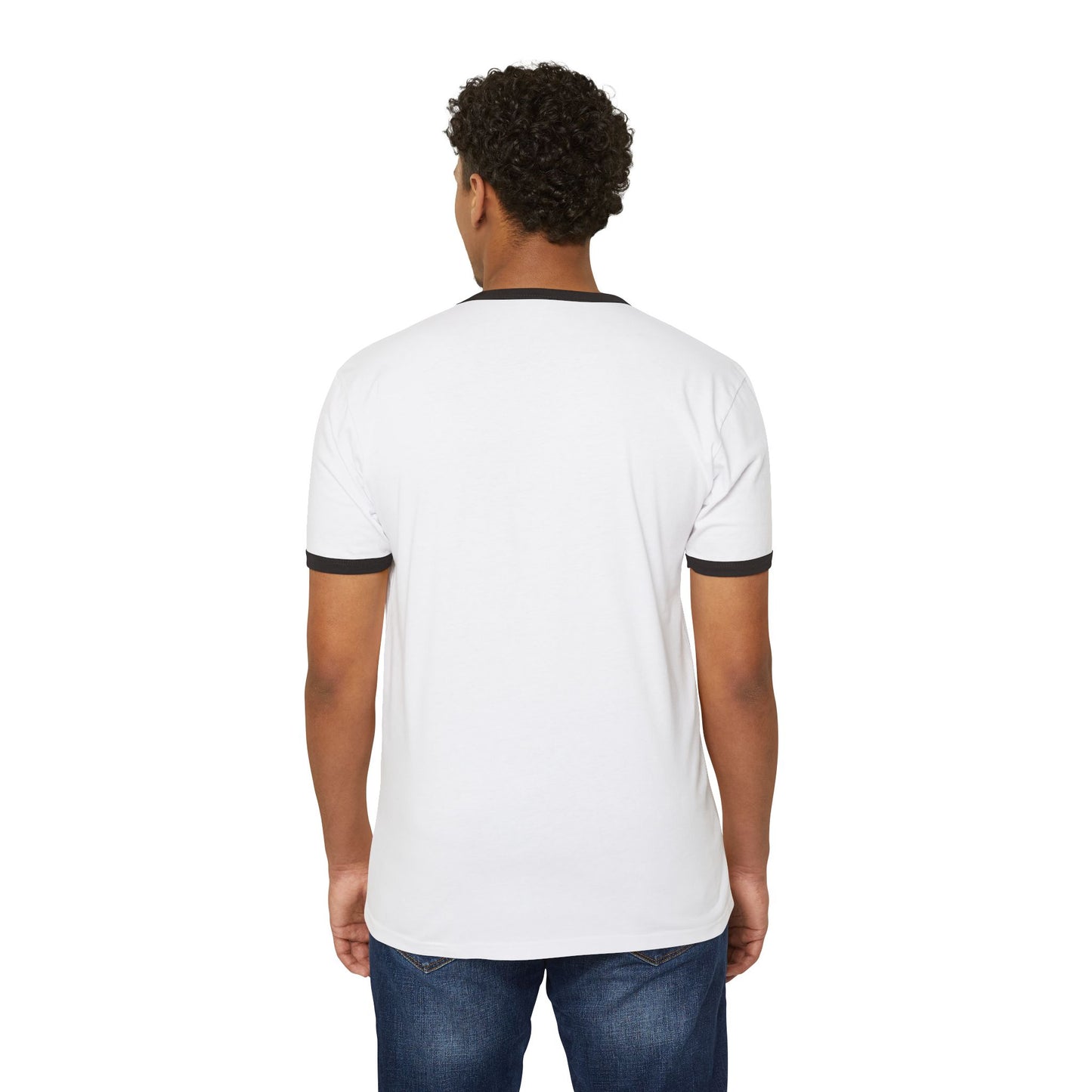 Can't Stop Won't Stop Cotton Ringer T-Shirt: Motivational Tee for Everyday Wear, Gift for Friends, Statement Shirt, Casual Style.