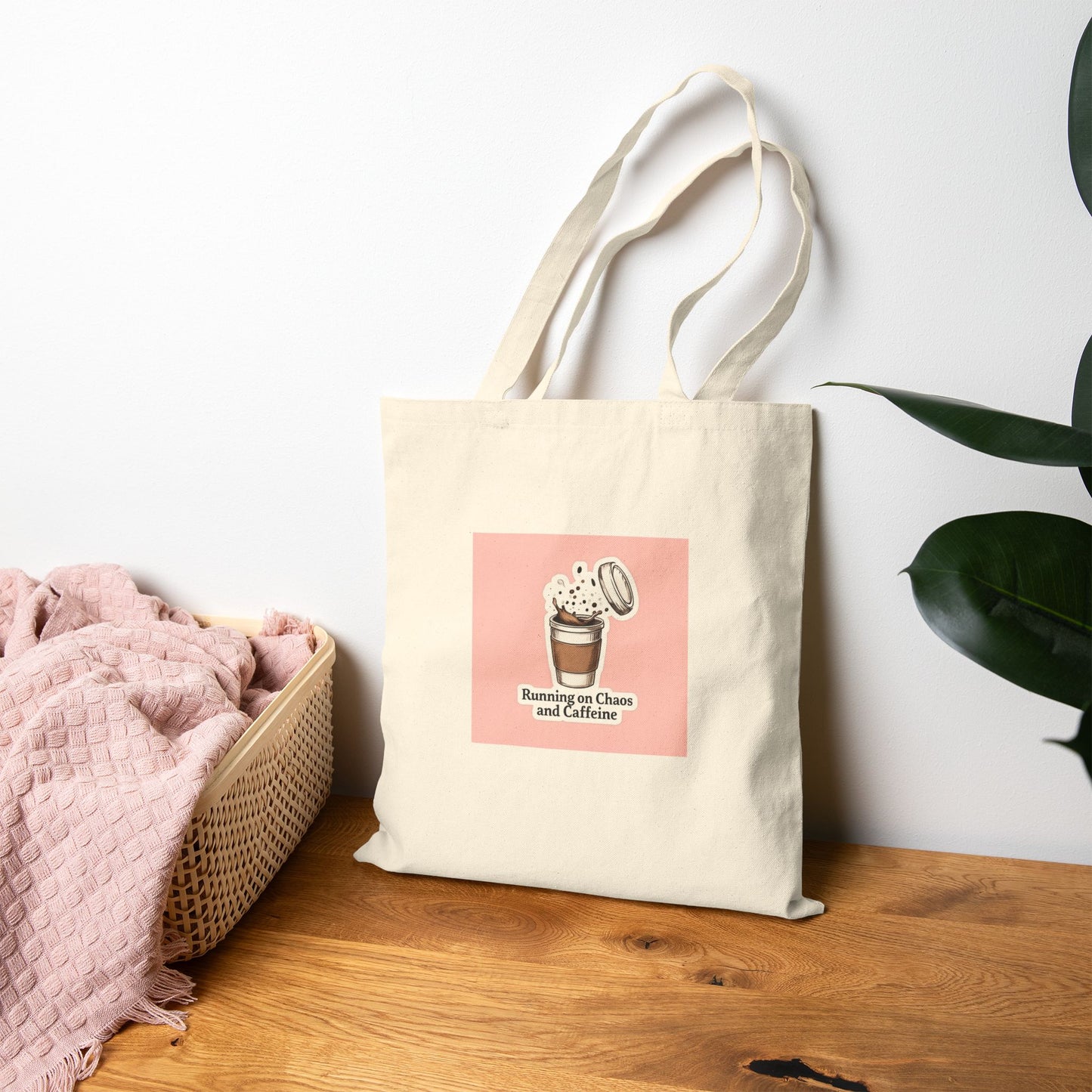 Coffee Lover's Cotton Canvas Tote Bag, Perfect for Shopping, Eco-Friendly, Gift for Baristas, Cute and Functional