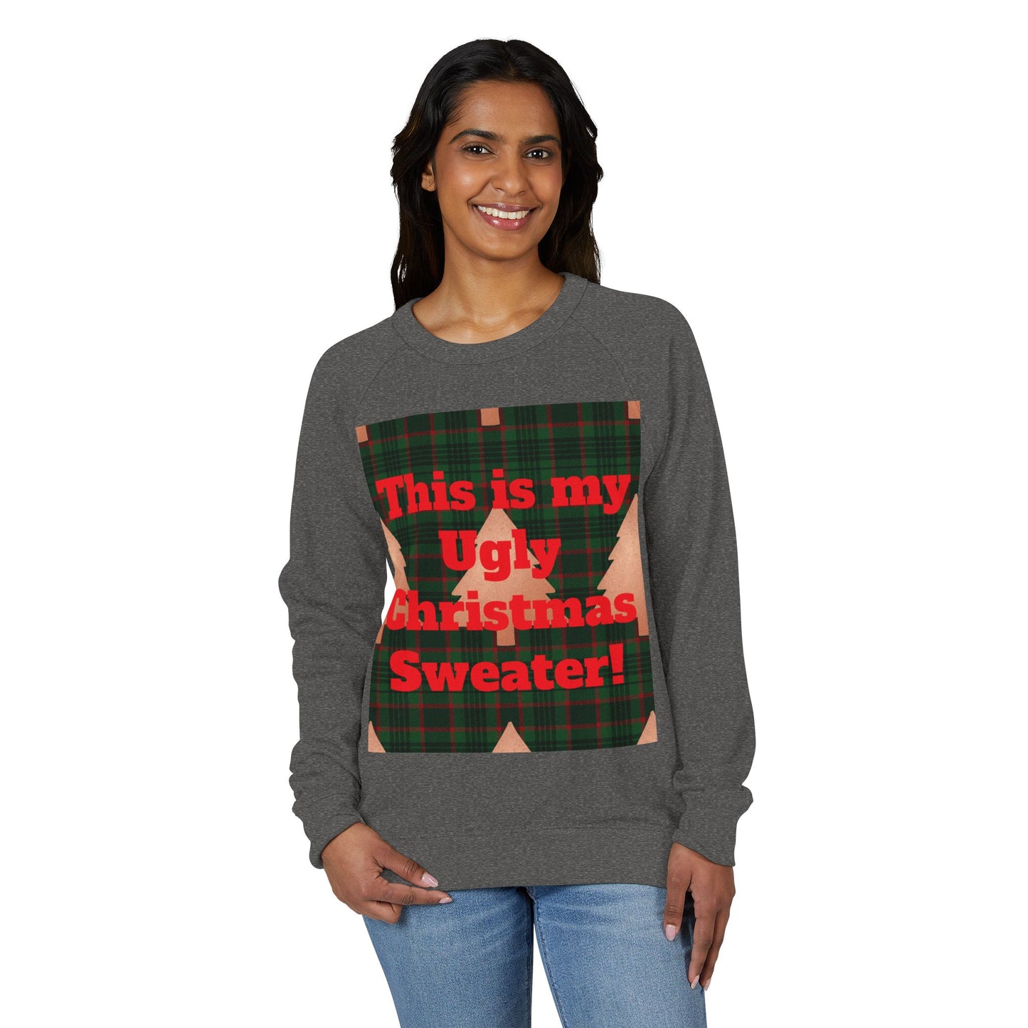 Ugly Christmas Sweater Crewneck, Holiday Sweatshirt, Christmas Gift for Him or Her, Fun Winter Apparel, Cozy Casual Wear