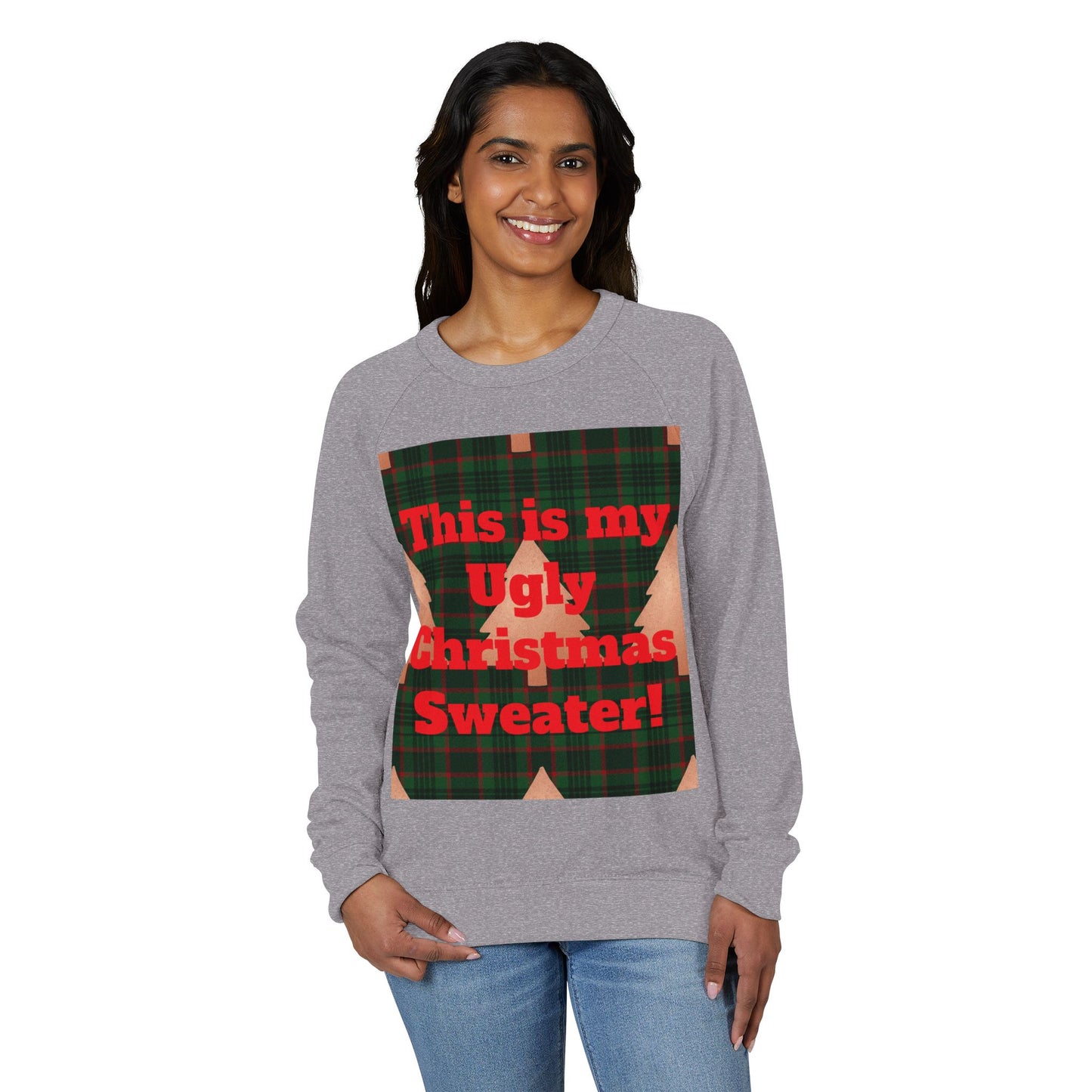 Ugly Christmas Sweater Crewneck, Holiday Sweatshirt, Christmas Gift for Him or Her, Fun Winter Apparel, Cozy Casual Wear