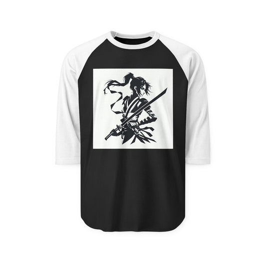 Female Anime Warrior Three-Quarter Sleeve Raglan Shirt | Perfect for Casual Outings, Sports Events, Gamer Gifts, Anime Lovers, Birthday [...]