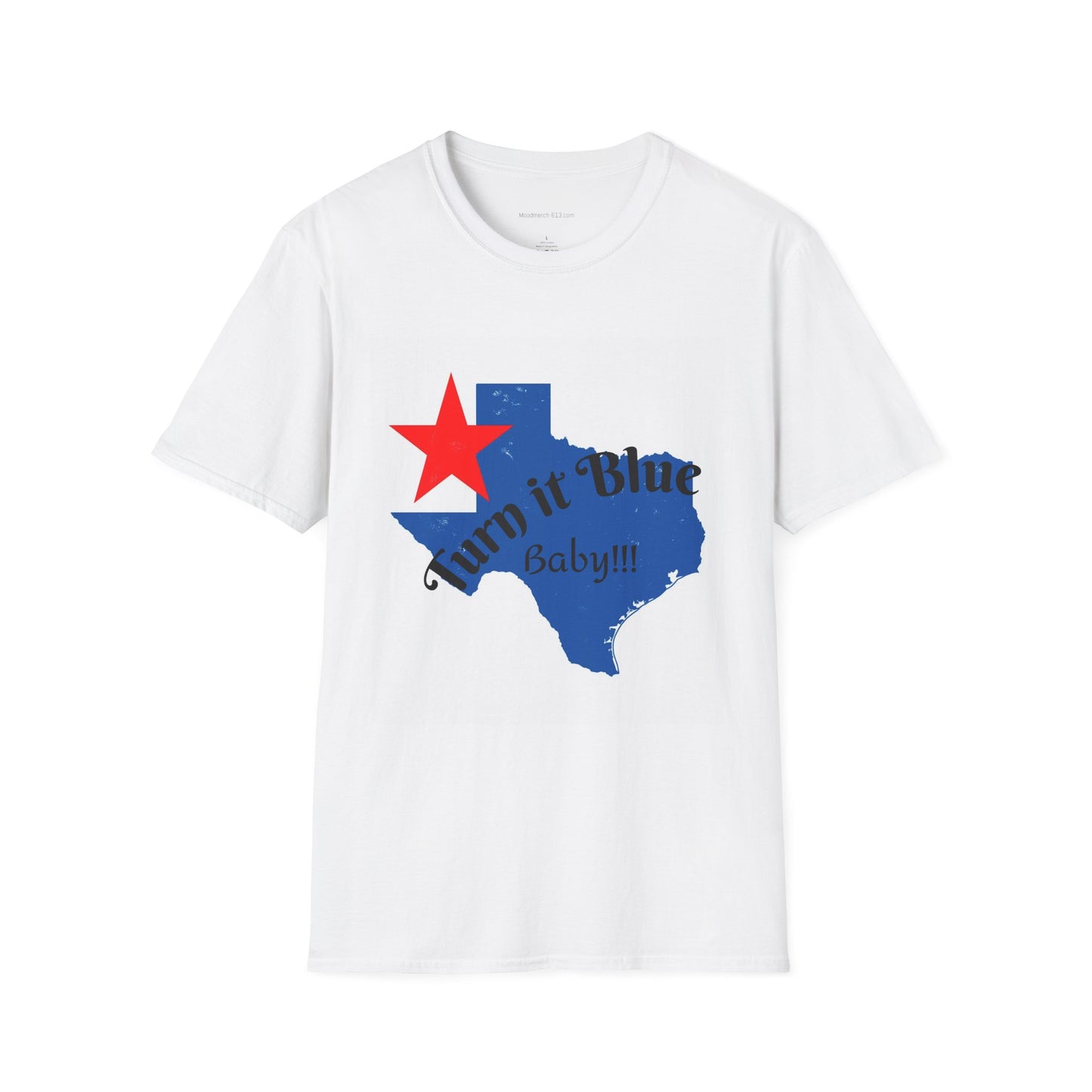 Turn Texas Blue Unisex T-Shirt | Turn it Blue Baby!!! | Casual Wear, Gift for Texas Fans, Style Statement, Everyday Comfort, Summer Outfit