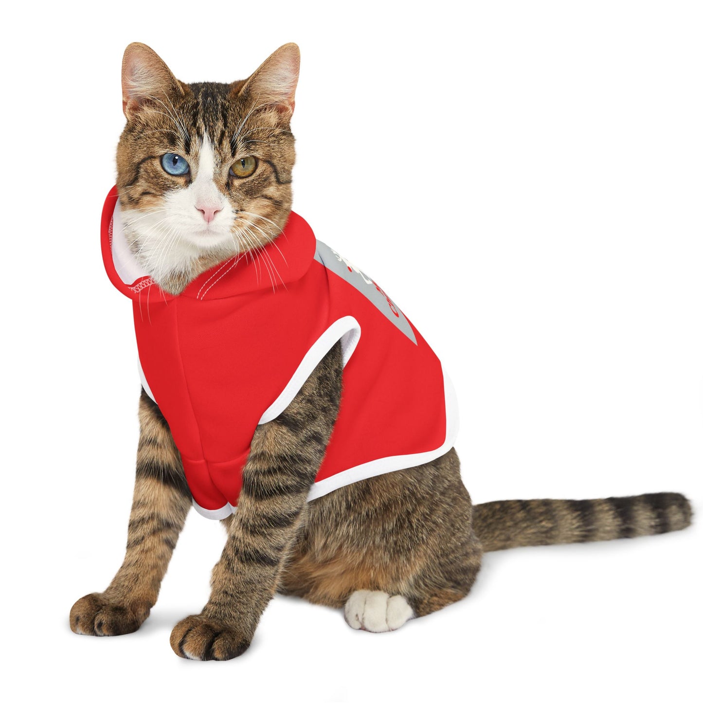 Merry Christmas Pet Hoodie, Holiday Dog Outfit, Festive Cat Clothes, Santa Paws Apparel, Winter Pet Fashion