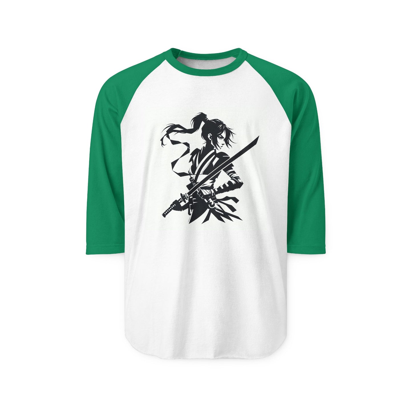 Female Anime Warrior Three-Quarter Sleeve Raglan Shirt | Perfect for Casual Outings, Sports Events, Gamer Gifts, Anime Lovers, Birthday [...]