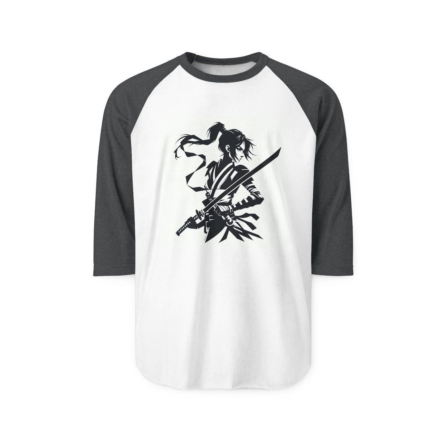 Female Anime Warrior Three-Quarter Sleeve Raglan Shirt | Perfect for Casual Outings, Sports Events, Gamer Gifts, Anime Lovers, Birthday [...]
