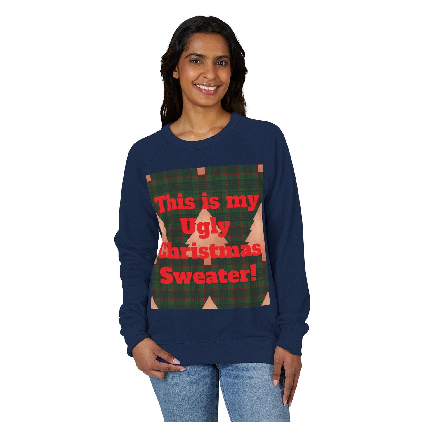 Ugly Christmas Sweater Crewneck, Holiday Sweatshirt, Christmas Gift for Him or Her, Fun Winter Apparel, Cozy Casual Wear