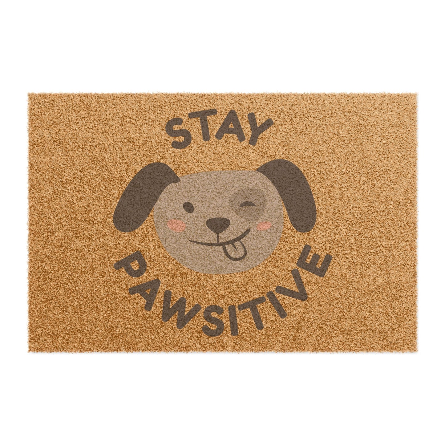 Playful Pet Doormat - Stay Pawsitive Entrance Rug, Cute Dog Decor, Home Gift, Funny Welcome Mat, Animal Lover Present