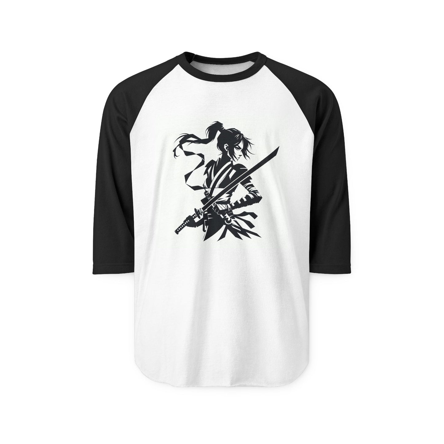 Female Anime Warrior Three-Quarter Sleeve Raglan Shirt | Perfect for Casual Outings, Sports Events, Gamer Gifts, Anime Lovers, Birthday [...]