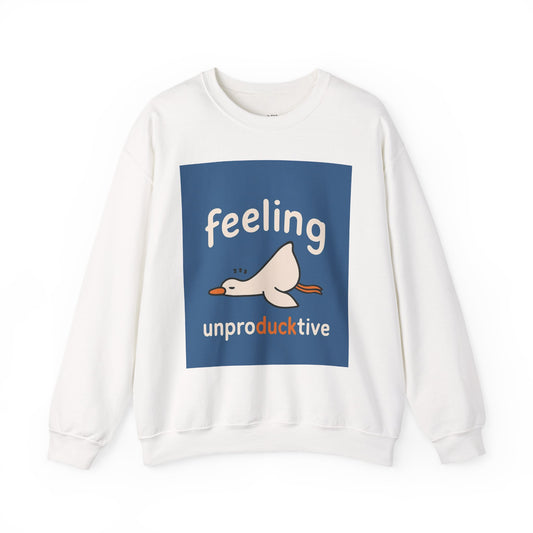 Duck-Themed Unisex Crewneck Sweatshirt - Perfect for Laughter and Relaxation, Great Gift for Friends, Funny Clothing, Cozy Apparel, [...]