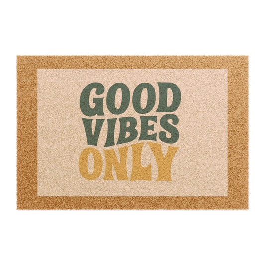 Good Vibes Only Doormat | Welcome Mat, Home Decor, Housewarming Gift, Entry Rug, Positive Vibes Greeting