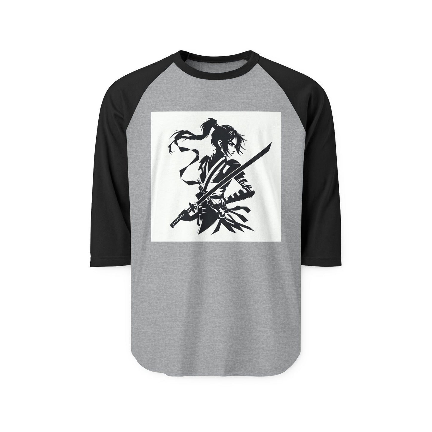 Female Anime Warrior Three-Quarter Sleeve Raglan Shirt | Perfect for Casual Outings, Sports Events, Gamer Gifts, Anime Lovers, Birthday [...]