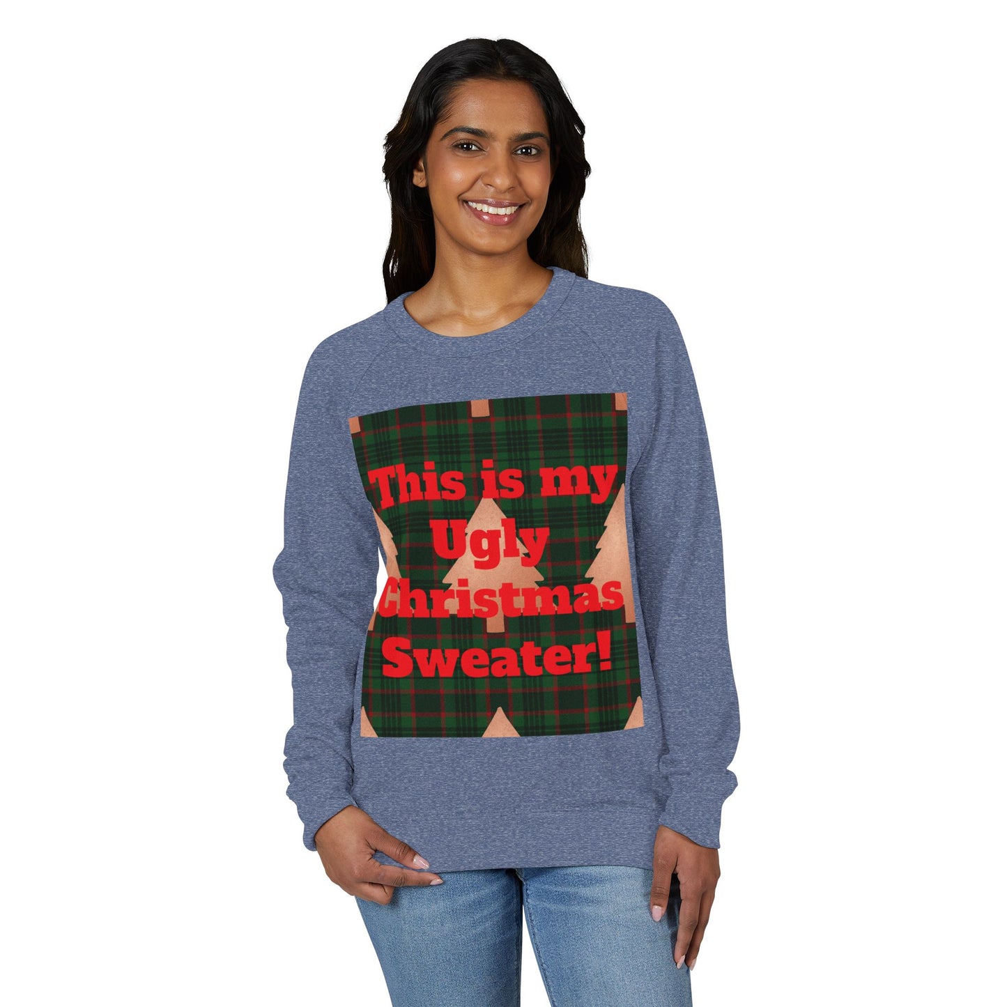 Ugly Christmas Sweater Crewneck, Holiday Sweatshirt, Christmas Gift for Him or Her, Fun Winter Apparel, Cozy Casual Wear